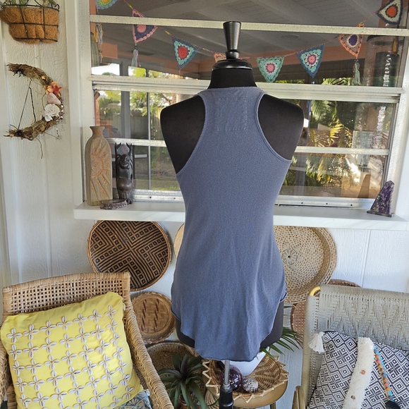 Frank & Eileen Tee Lab Small Slate Blue Tank Top Faded Cotton Sleeveless - Picture 3 of 13